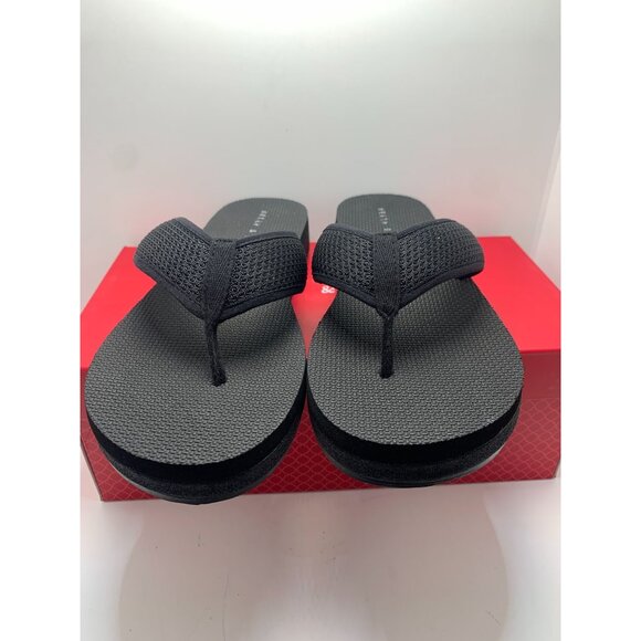 Kelly & Katie Womens Black Flip Flops Sandals Size 8 - Picture 4 of 8